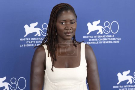 Photo for VENICE, ITALY - AUGUST 30: Jury President of the Luigi De Laurentiis Award Alice Diop attends the photo-call at the 80th Venice International Film Festival at on August 30, 2023 in Venice, Italy. - Royalty Free Image