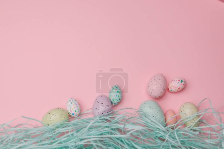 Téléchargez les photos : Patrons de Pâques - printemps, œufs, friandises, lapin - en image libre de droit