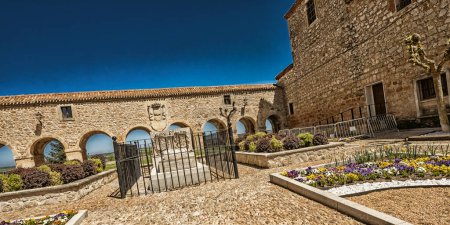 Téléchargez les photos : Viewpoint of Los Arcos, 17th Ducal Passageway, Santa Clara Square, Lerma, Burgos, Castile Leon, Spain, Europe - en image libre de droit