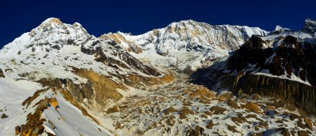 Téléchargez les photos : Annapurna Range from Annapurna Base Camp, Trek to Annapurna Base Camp, Annapurna Conservation Area, Himalaya, Nepal, Asia - en image libre de droit