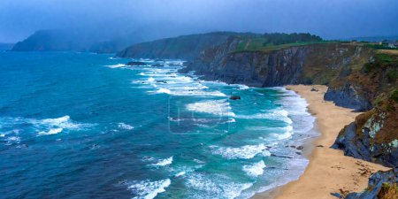 Photo for Cadaval Viewpoint, Cliffs of Loiba, Ortigueira, La Coruna, Galicia, Spain, Europe - Royalty Free Image