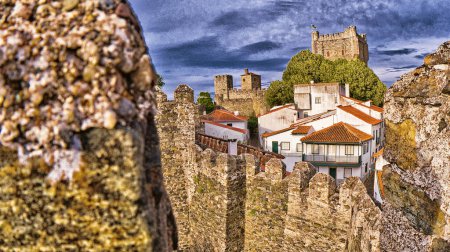 City Walls of Bragana, 15th Century Medieval Walls, Braganca, Portugal, Europe