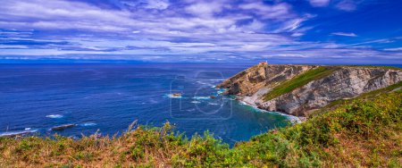 Vidio Cliffs Path, Kantabrisches Meer, Umgebung des Leuchtturmweges Cabo de Vidio, Cudillero, Principado de Asturias, Spanien, Europa