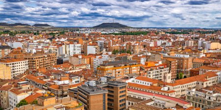 Panoramic View from Valladolid Cathedral, Valladolid, Castile and Leon, Spain, Europe
