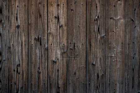 Foto de Textura de madera oscura. Fondo diagonal tablones de madera marrón. - Imagen libre de derechos