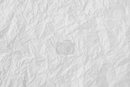 Photo for Modern crumpled white paper background with light shadows for creative wallpaper, card, art work design. - Royalty Free Image