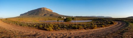 Photo for Rural scene showing Maskam Mountain near Vanrhgynsdorp. Western Cape. South Africa - Royalty Free Image
