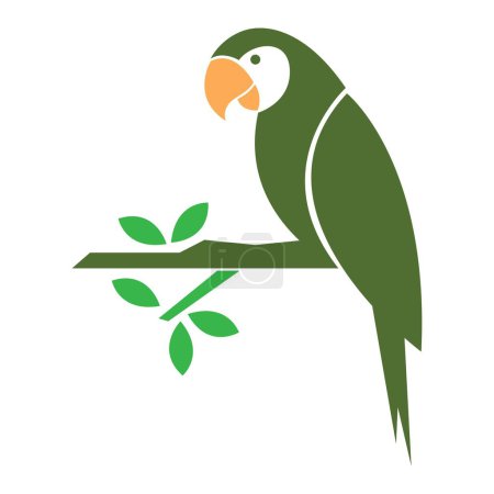 Illustration for Parrot logo icon design illustration - Royalty Free Image