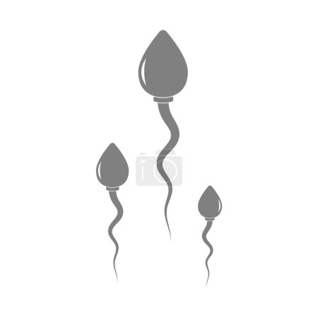 Illustration for Sperm icon design illustration template - Royalty Free Image