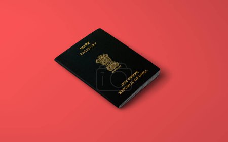 Téléchargez les photos : Official passport of India,Indian passport - en image libre de droit