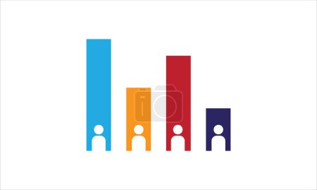 Illustration for Exit polling icon vector illustration - Royalty Free Image