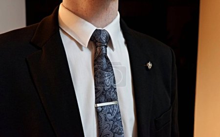 Foto de Gentleman styl. Suit, shirt and tie. - Imagen libre de derechos