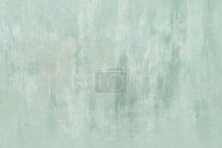 Photo for Aquamarine colored old wall detail, grunge worn out background - Royalty Free Image