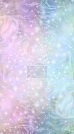 Téléchargez les photos : Fond bokeh étoilé rose et bleu pailleté droit rose et bleu scintillant étoile scintillante moucheté fond de champ d'énergie wispy idéal pour thème spirituel - en image libre de droit