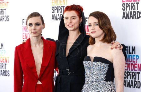 Photo for Santa Monica, California - March 04, 2023: Rooney Mara, Jessie Buckley and Claire Foy attend the 2023 Film Independent Spirit Awards - Royalty Free Image