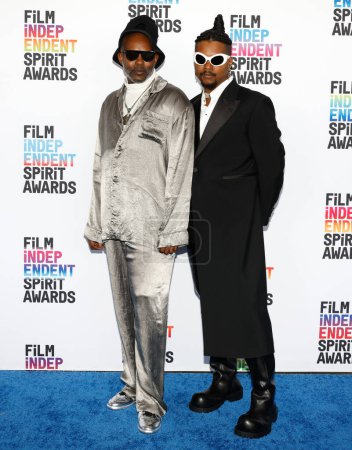 Photo for Santa Monica, California - March 04, 2023: Elegance Bratton and Chester Algernal Gordon  attend the 2023 Film Independent Spirit Awards - Royalty Free Image