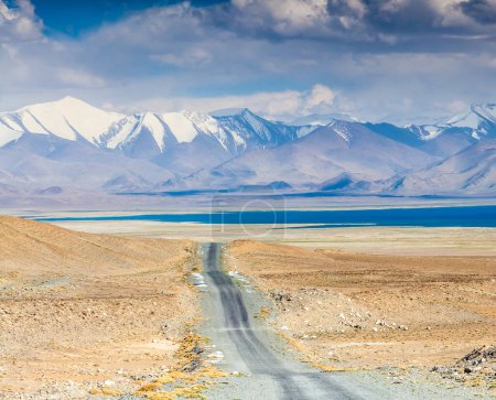 Photo for Beautiful view of  Karakul lake in Pamir in Tajikistan - Royalty Free Image