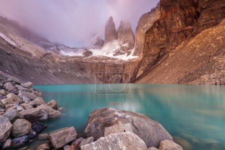 Photo for View of Torres Del Paine National Park, Chile. - Royalty Free Image