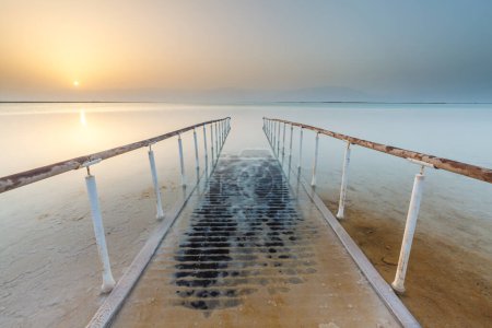 Foto de Hermosa vista del Mar Muerto en Israel. - Imagen libre de derechos