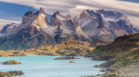 Photo for View of Torres Del Paine National Park, Chile. - Royalty Free Image