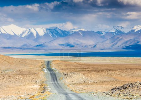 Photo for Beautiful view of  Karakul lake in Pamir in Tajikistan - Royalty Free Image