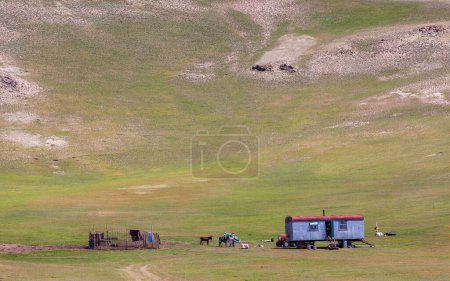 Photo for Beautiful view of the Pamir mountains in the Sary-Mogul area - Royalty Free Image