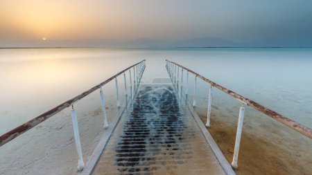 Hermosa vista del Mar Muerto en Israel.