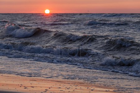 Foto de Bonita vista del mar Báltico polaco en Niechorze. - Imagen libre de derechos