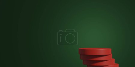 Photo for Abstract 3D podium. Minimal scene for product display presentation. 3d render illustation. - Royalty Free Image