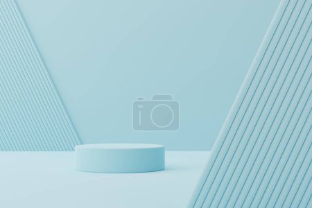 Foto de Podio 3D abstracto. Escena mínima para la presentación de la pantalla del producto. Ilustración de rendir 3d. - Imagen libre de derechos