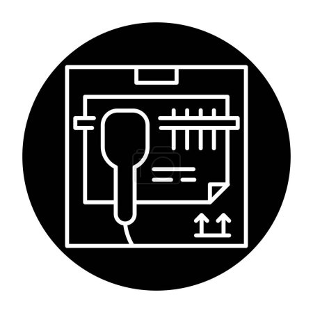 Illustration for Barcode reading olor line icon. Pictogram for web page. - Royalty Free Image