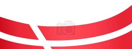Denmark flag wave isolated on png or transparent background