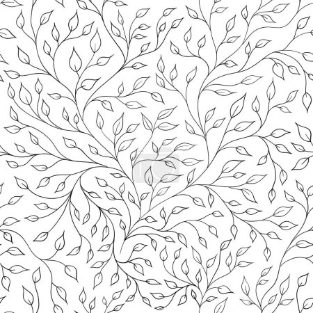   Ornamental botanical seamless pattern