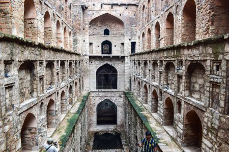 Photo for Agrasen Ki Baoli (Step Well) situated in the middle of Connaught placed New Delhi India, Old Ancient archaeology Construction - Royalty Free Image
