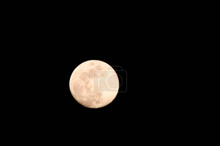 Téléchargez les photos : Pleine lune dans le ciel sombre pendant la nuit, Grande super lune dans le ciel. - en image libre de droit