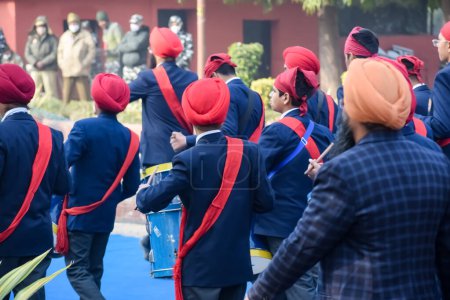 Photo for Delhi, India - December 26 2023 - Veer Bal Diwas commemorates the martyrdom of the four sons of tenth and last Sikh Guru Gobind Singh, In Jan 2021 PM Modi announced Dec 26 observed as Veer Bal Diwas - Royalty Free Image