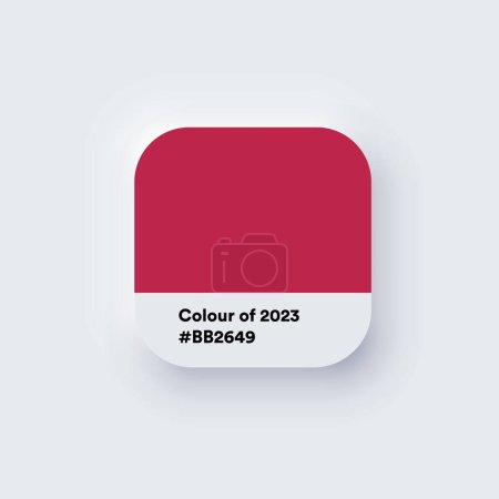 Téléchargez les illustrations : Couleur de l'année 2023, Magenta est maintenant une couleur tendance. Illustration vectorielle - en licence libre de droit