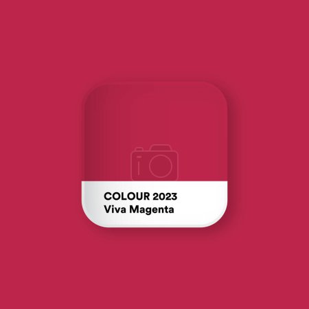 Ilustración de Color del año 2023, Magenta es ahora Trendy Color. Ilustración vectorial - Imagen libre de derechos