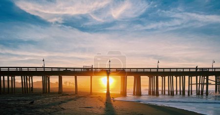 Photo for Sunrise at Ventura Beach Pier - Royalty Free Image
