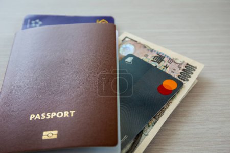 Passport, airline tickets or boarding pass, cash and credit cards for international business and leisure travel.