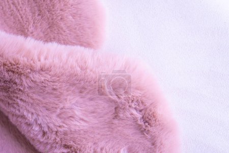 Photo for Pink fur background,fluffy powdery carpet. - Royalty Free Image