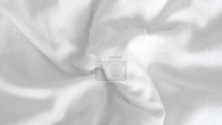 .Glatter weißer Stoffhintergrund, minimalistische Eleganz für Produktpräsentation oder Designprojekte