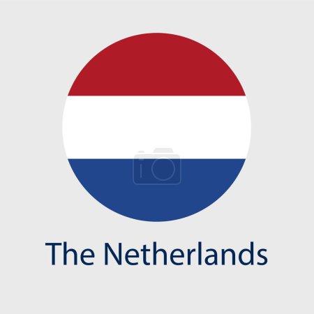 Ilustración de Los iconos vectoriales de bandera holandesa se establecen en forma de corazón, estrella, círculo y mapa. Ilustración de la bandera holandesa en diferentes formas geométricas. - Imagen libre de derechos