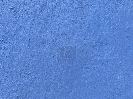Photo for Blank blue stucco wall texture background in Mexico - Royalty Free Image