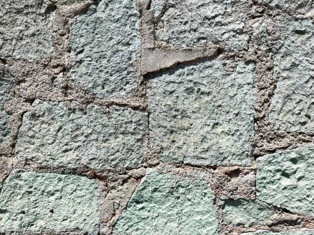 Photo for Old wall made of green cantera stone in Oaxaca, Mexico - Royalty Free Image