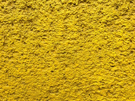 Foto de Textura de fondo de pared de estuco rugoso amarillo - Imagen libre de derechos