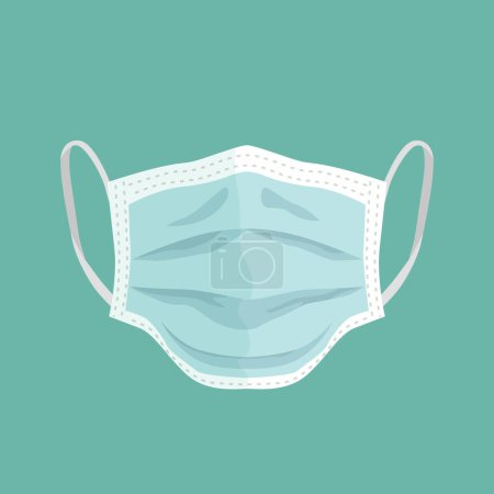 Photo for Flat design medical mask style Vector illustration. - Royalty Free Image