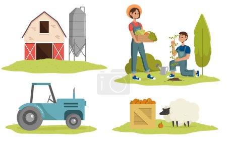 Photo for Organic farming design for illustration Vector illustration. - Royalty Free Image