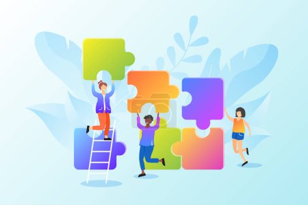 Illustration for Gradient core values concept Vector illustration - Royalty Free Image