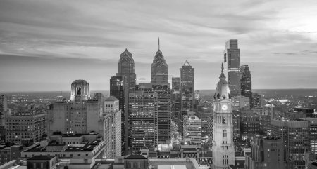 Photo for Cityscape of downtown skyline Philadelphia in Pennsylvania, USA - Royalty Free Image
